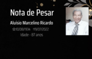 Nota de Pesar - Pr. Aluísio Marcelino Ricardo